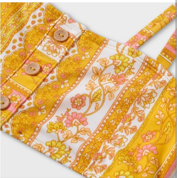 Cute Paisley Print Girl's Bikini - Picture 3 of 6